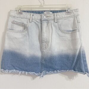 Forever 21 Blue Ombre Mini Skirt